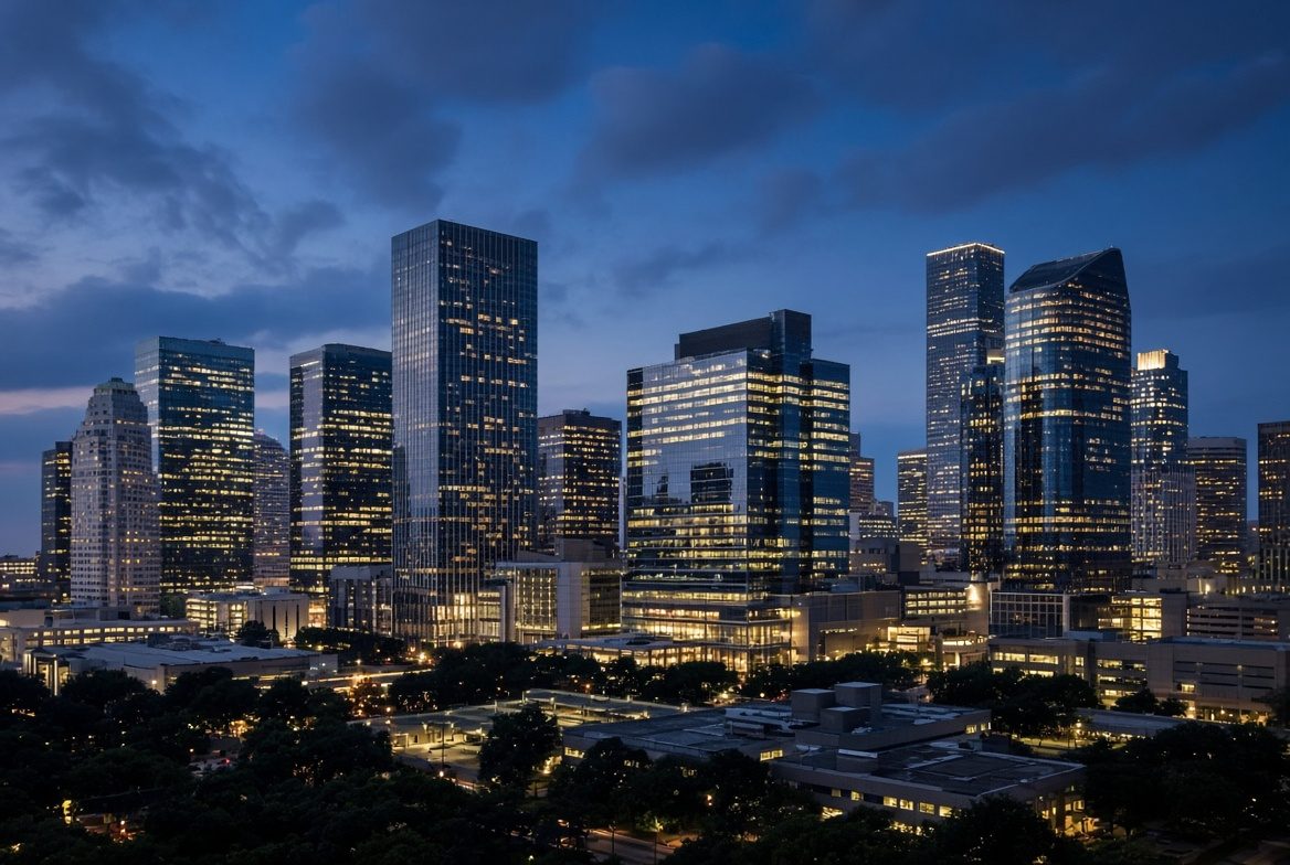 Houston medical skyline